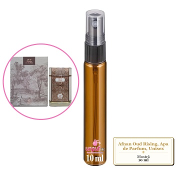 Mostra fiola din Parfumul Afnan Oud Rising, Apa de Parfum, Unisex, decant sticla cu pulverizator