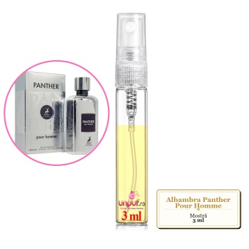 Mostra fiola din Parfumul Alhambra Panther Pour Homme, decant sticla cu pulverizator - Img 3