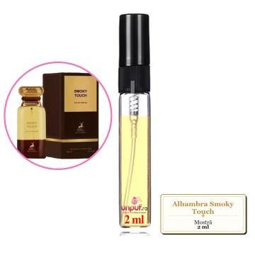 Mostra fiola din Parfumul Alhambra Smoky Touch, decant sticla cu pulverizator - Img 2