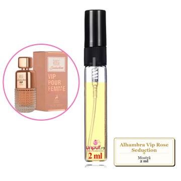 Mostra fiola din Parfumul Alhambra Vip Rose Seduction, decant sticla cu pulverizator - Img 2