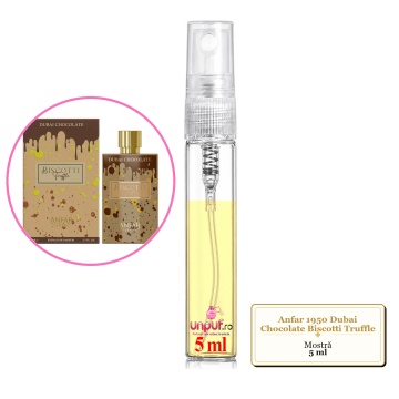 Mostra fiola din Parfumul Anfar 1950 Dubai Chocolate Biscotti Truffle, decant sticla cu pulverizator - Img 4