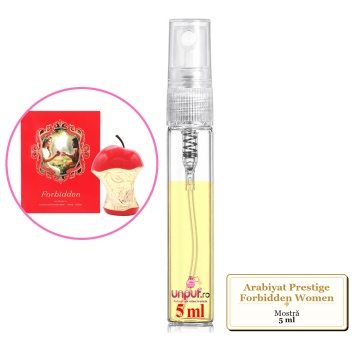 Mostra fiola din Parfumul Arabiyat Prestige Forbidden Women, decant sticla cu pulverizator - Img 4
