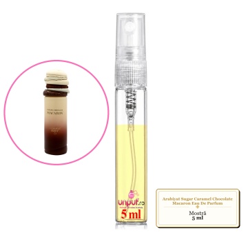 Mostra fiola din Parfumul Arabiyat Sugar Caramel Chocolate Macaron Eau De Parfum, decant sticla cu pulverizator - Img 3