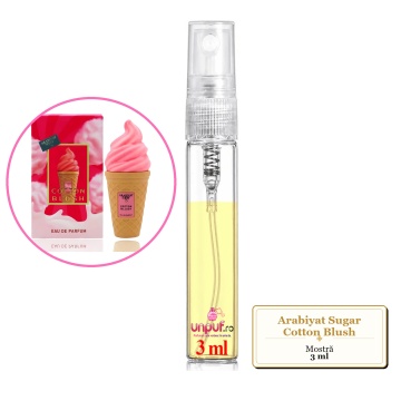 Mostra fiola din Parfumul Arabiyat Sugar Cotton Blush, decant sticla cu pulverizator - Img 3