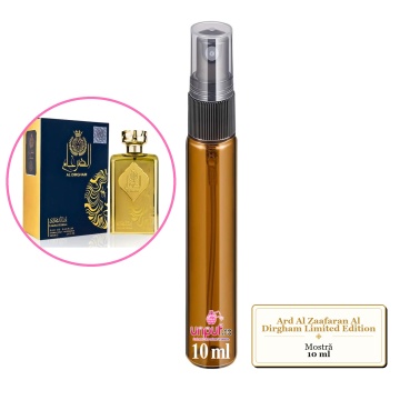 Mostra fiola din Parfumul Ard Al Zaafaran Al Dirgham Limited Edition, decant sticla cu pulverizator - Img 3