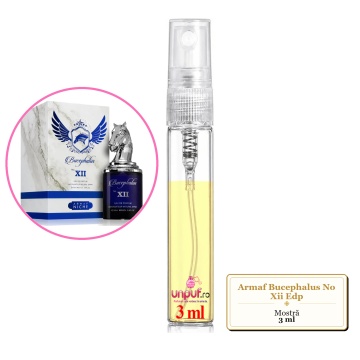 Mostra fiola din Parfumul Armaf Bucephalus No Xii Edp, decant sticla cu pulverizator - Img 3