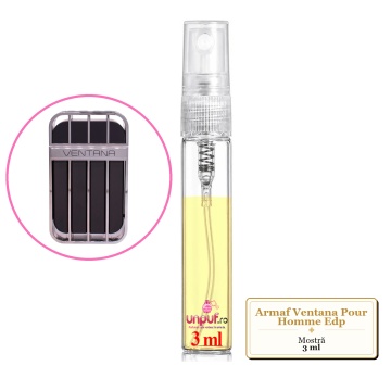 Mostra fiola din Parfumul Armaf Ventana Pour Homme Edp, decant sticla cu pulverizator - Img 3