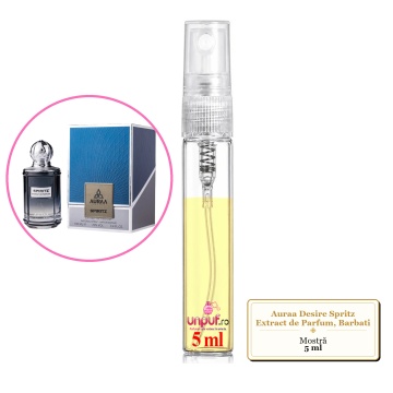 Mostra fiola din Parfumul Auraa Desire Spritz Extract de Parfum, Barbati, decant sticla cu pulverizator - Img 2
