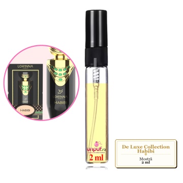 Mostra fiola din Parfumul De Luxe Collection Habibi, decant sticla cu pulverizator