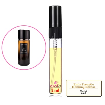 Mostra fiola din Parfumul Emir Frenetic Homme Intense, decant sticla cu pulverizator - Img 2
