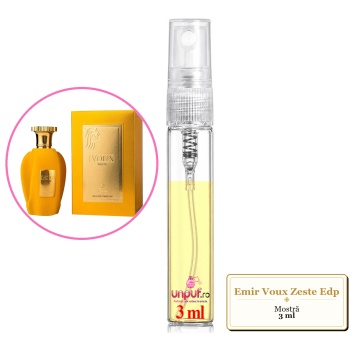 Mostra fiola din Parfumul Emir Voux Zeste Edp, decant sticla cu pulverizator - Img 3