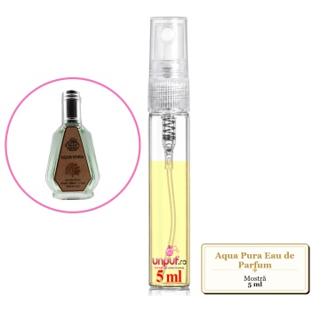 Mostra fiola din Parfumul Fragrance World Aqua Pura Eau de Parfum, decant sticla cu pulverizator - Img 3