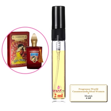Mostra fiola din Parfumul Fragrance World Casamorando Ideal Women, decant sticla cu pulverizator - Img 2