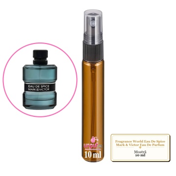 Mostra fiola din Parfumul Fragrance World Eau De Spice Mark & Victor Eau De Parfum, decant sticla cu pulverizator - Img 4