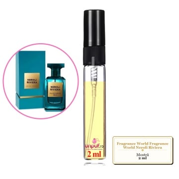 Mostra fiola din Parfumul Fragrance World Fragrance World Neroli Riviera, decant sticla cu pulverizator - Img 2