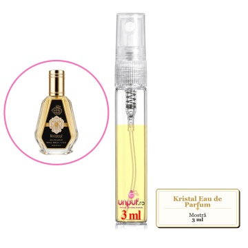 Mostra fiola din Parfumul Fragrance World Kristal Eau de Parfum, decant sticla cu pulverizator - Img 2
