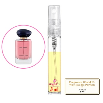 Mostra fiola din Parfumul Fragrance World Ur Way Eau De Parfum, decant sticla cu pulverizator - Img 2