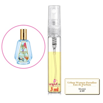 Mostra fiola din Parfumul Fragrance World Urban Women Paradise Eau de Parfum, decant sticla cu pulverizator - Img 2