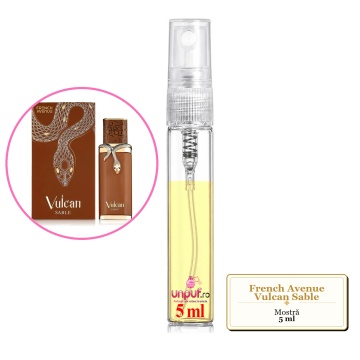 Mostra fiola din Parfumul French Avenue Vulcan Sable, decant sticla cu pulverizator - Img 4
