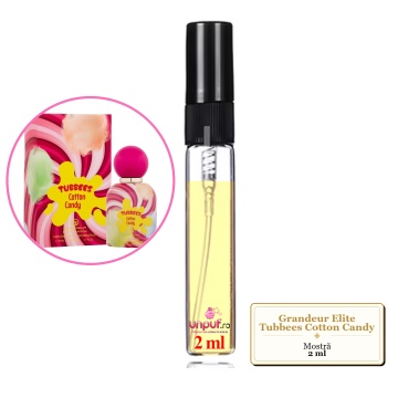 Mostra fiola din Parfumul Grandeur Elite Tubbees Cotton Candy, decant sticla cu pulverizator - Img 2