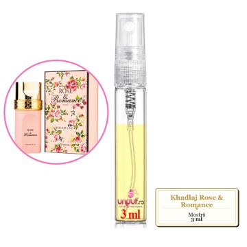 Mostra fiola din Parfumul Khadlaj Rose & Romance, decant sticla cu pulverizator - Img 2