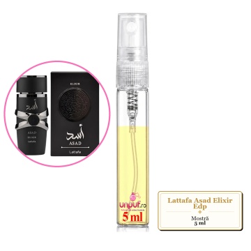 Mostra fiola din Parfumul Lattafa Asad Elixir Edp, decant sticla cu pulverizator - Img 4