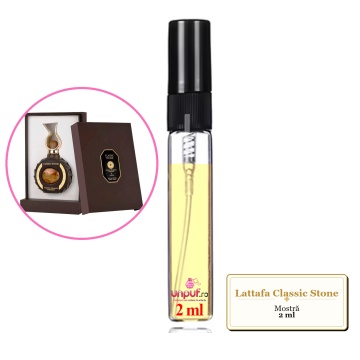 Mostra fiola din Parfumul Lattafa Classic Stone, decant sticla cu pulverizator - Img 2