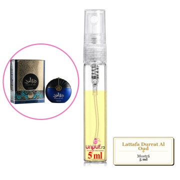 Mostra fiola din Parfumul Lattafa Durrat Al Oud, decant sticla cu pulverizator - Img 4