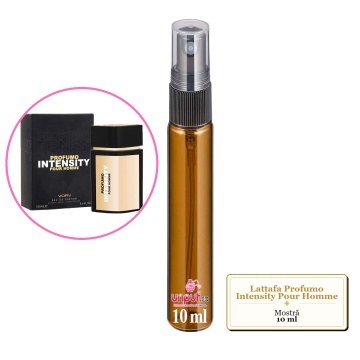 Mostra fiola din Parfumul Lattafa Profumo Intensity Pour Homme, decant sticla cu pulverizator - Img 3