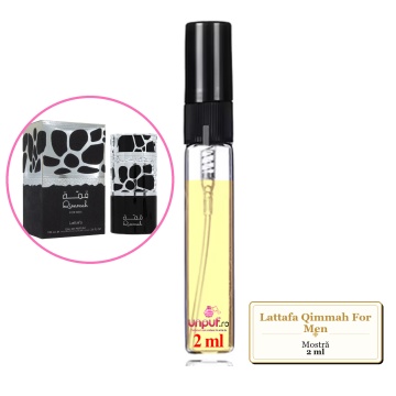 Mostra fiola din Parfumul Lattafa Qimmah For Men, decant sticla cu pulverizator - Img 2