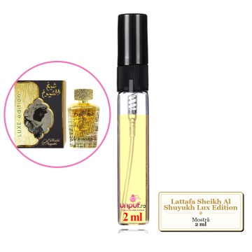 Mostra fiola din Parfumul Lattafa Sheikh Al Shuyukh Lux Edition, decant sticla cu pulverizator - Img 2