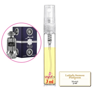 Mostra fiola din Parfumul Lattafa Sumou Platinum, decant sticla cu pulverizator - Img 3
