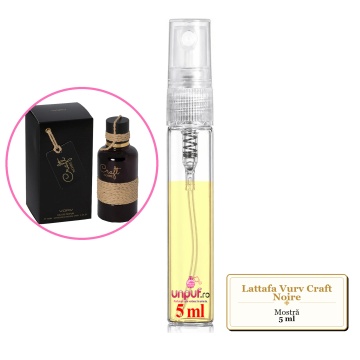 Mostra fiola din Parfumul Lattafa Vurv Craft Noire, decant sticla cu pulverizator - Img 4