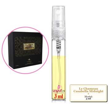 Mostra fiola din Parfumul Le Chameau Casabella Midnight, decant sticla cu pulverizator - Img 3