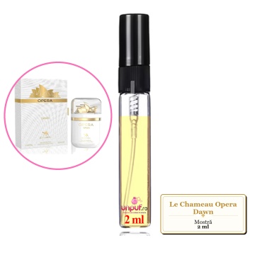 Mostra fiola din Parfumul Le Chameau Opera Dawn, decant sticla cu pulverizator