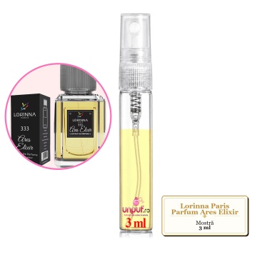 Mostra fiola din Parfumul Lorinna Paris Ares Elixir, decant sticla cu pulverizator - Img 2