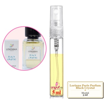 Mostra fiola din Parfumul Lorinna Paris Black Crystal, decant sticla cu pulverizator - Img 3