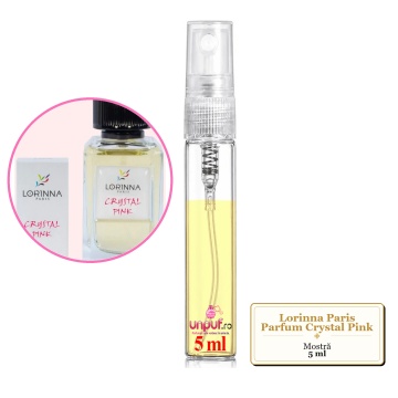 Mostra fiola din Parfumul Lorinna Paris Crystal Pink, decant sticla cu pulverizator - Img 3
