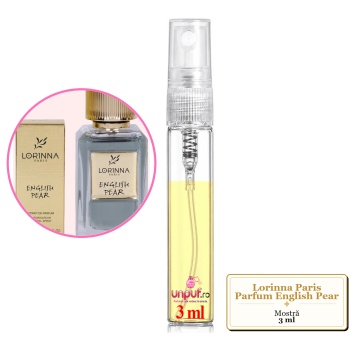 Mostra fiola din Parfumul Lorinna Paris English Pear, decant sticla cu pulverizator - Img 2