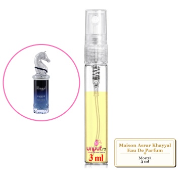 Mostra fiola din Parfumul Maison Asrar Khayyal Eau De Parfum, decant sticla cu pulverizator