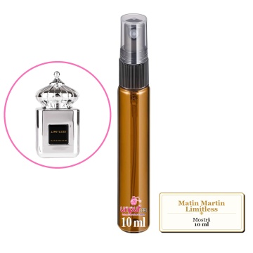 Mostra fiola din Parfumul Matin Martin Limitless, decant sticla cu pulverizator