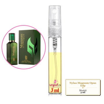 Mostra fiola din Parfumul Nylaa Magnum Opus Edp, decant sticla cu pulverizator - Img 3