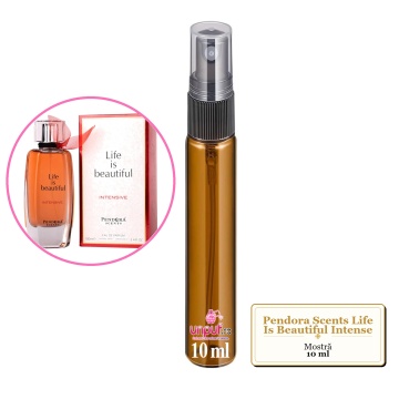 Mostra fiola din Parfumul Pendora Scents Life Is Beautiful Intense, decant sticla cu pulverizator