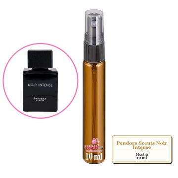 Mostra fiola din Parfumul Pendora Scents Noir Intense, decant sticla cu pulverizator