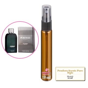 Mostra fiola din Parfumul Pendora Scents Pure Male, decant sticla cu pulverizator