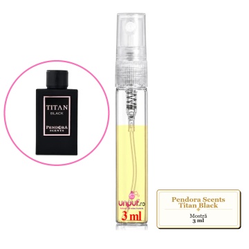 Mostra fiola din Parfumul Pendora Scents Titan Black, decant sticla cu pulverizator - Img 3