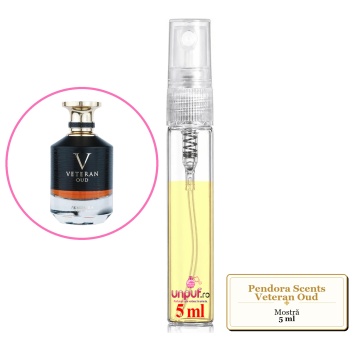 Mostra fiola din Parfumul Pendora Scents Veteran Oud, decant sticla cu pulverizator - Img 4