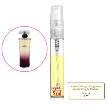 Mostra fiola din Parfumul Rose Midnight Fragrance World Eau de Parfum, decant sticla cu pulverizator - Img 2