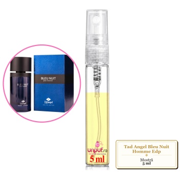 Mostra fiola din Parfumul Tad Angel Bleu Nuit Homme Edp, decant sticla cu pulverizator - Img 4