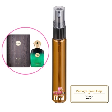 Mostra fiola din Parfumul Zimaya Icon Edp, decant sticla cu pulverizator